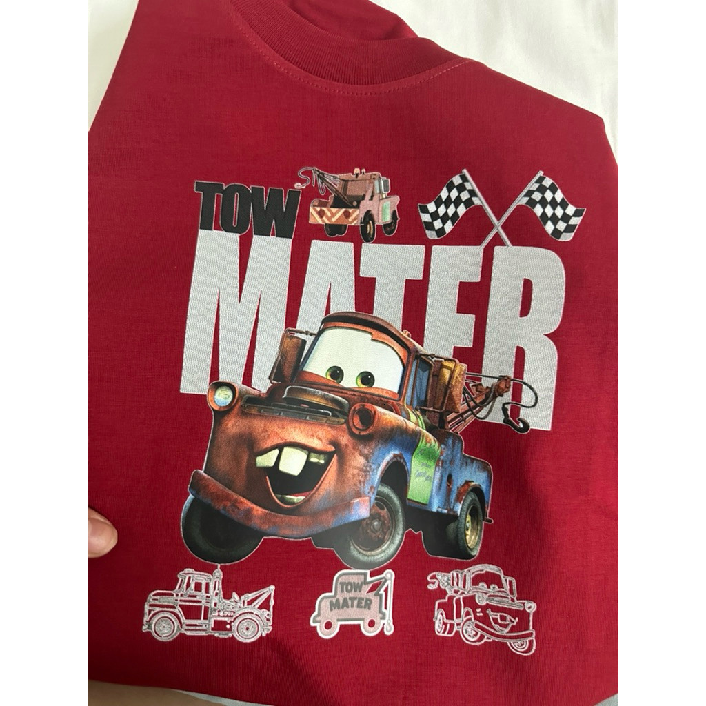 Áo thun regular cotton IN HÌNH XE TOW MATER (9-95kg) Hot Trend  2026