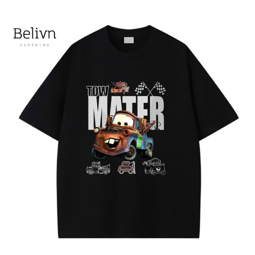Áo thun regular cotton IN HÌNH XE TOW MATER (9-95kg) Hot Trend  2026