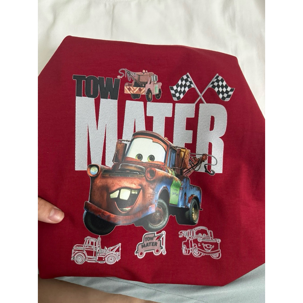 Áo thun regular cotton IN HÌNH XE TOW MATER (9-95kg) Hot Trend  2026