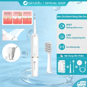 Máy Lấy Cao Răng Siêu Âm Thích Hợp Sử Dụng Tại Nhà Loại Bỏ Hiệu Quả Sỏi Răng, Mảng Bám Airuidu M09