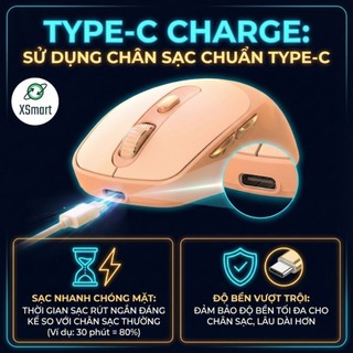 Chuột Không Dây Máy Tính Bluetooth X7 Wireless Pin Sạc Kết Nối 2 Chế Độ Cho Mọi Thiết Bị Máy Tính