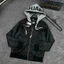 Áo khoác mũ nam nữ Dsq vải gió túi zip ngực phối mũ nỉ xám 2 lớp in chữ Dsquared2 cao cấp boy phố Hot Trend 2026
