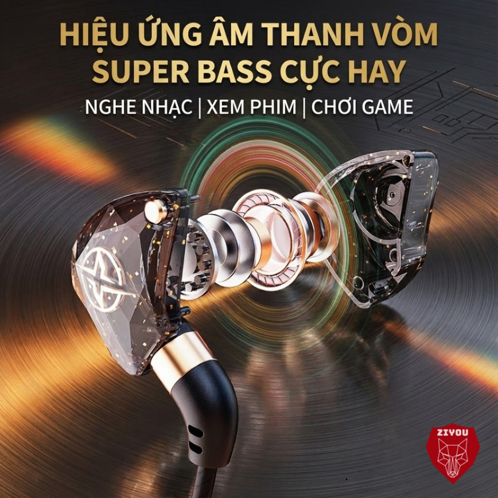 Tai Nghe Nhét Tai X6 Premium, Chống Ồn Cực Tốt, Âm Thanh Super Bass, Tích Hợp Mic Chơi Game