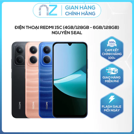 Điện thoại XIAOMI Redmi Điện Redmi 15C 4GB/128GB - 6GB/128GB - Nguyên Seal