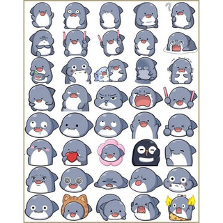 Set 50 sticker Meme Sticker Mèo Cute - Sticker Trang Trí Mũ Nón Bảo Hiểm, Ván Trượt, Laptop, Sổ