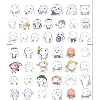 combo 50 Sticker trang trí hình động vật dễ thương