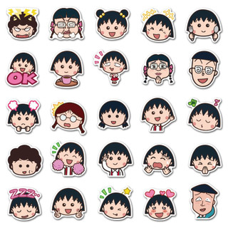 Set 100 hình dán hoạt hình chibi Maruko-chan trang trí đáng yêu