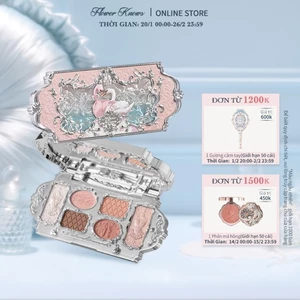 Bảng Phấn Mắt FLOWER KNOWS swan ballet Sáu Màu Sắc Hiệu Ứng Mịn Màng Lâu Trôi 6.5g