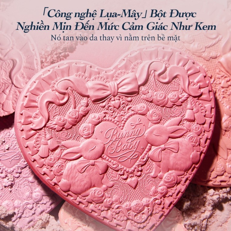 Phấn Má Thỏ Flower Knows Bunny Garden Blush đông khô 5g