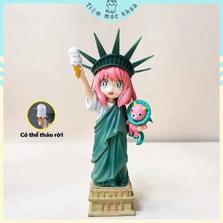 Mô Hình Anya Nữ Thần Tự Do Cao 16cm - Tượng Trang Trí Bàn Làm Việc Dễ Thương - Quà Tặng Cute