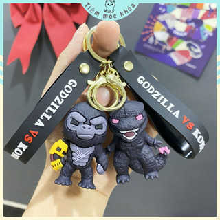 Móc khóa Godzilla, King kong, dây đeo chìa khóa, quà tặng  phụ kiện, cute, dễ thương,keychain