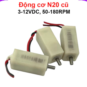 Động cơ giảm tốc N20 điện áp 3-12V , 50-180rpm