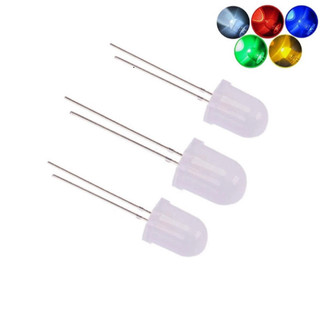 [Giá combo] (20 cái) LED 10mm đục (đỏ/trắng/vàng/xanh lá/xanh dương)