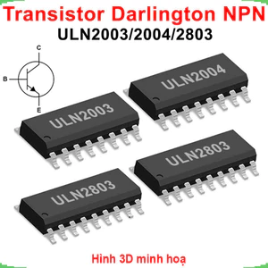 Transistor Darlington NPN ULN2003 / ULN2004 / ULN2803 / ... chân dán 50V 0.5A