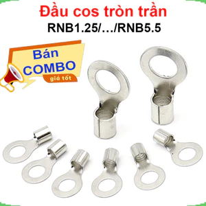 Đầu Cos tròn trần đồng thau, cốt khuyên, cốt tròn trần RNB