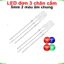 LED 2 màu 5mm đục âm chung