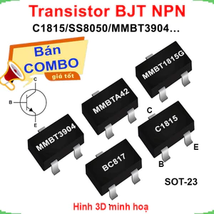 Transistor BJT NPN C1815 / SS8050 / MMBT3904 / … chân dán SOT-23