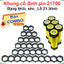 Khung cố định pin 21700 dạng xéo/ lệch lỗ 21.3mm
