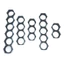 Khung cố định pin 21700 dạng xéo/ lệch lỗ 21.3mm