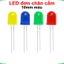 LED 10mm màu (đỏ/vàng/xanh lá/xanh dương)