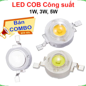 LED COB công suất 3V 1W, 3W, 5W 100-120Lm Luxeon siêu sáng