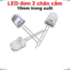 LED 10mm trong suốt (đỏ/trắng/vàng/xanh lá/xanh dương)