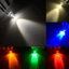 LED 10mm trong suốt (đỏ/trắng/vàng/xanh lá/xanh dương)