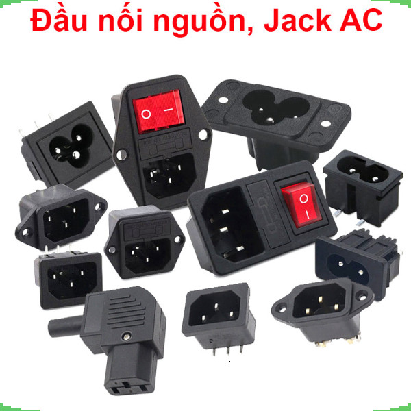 [Giá bán sỉ] Đầu nối nguồn, jack cắm AC hàn dây chịu tải tốt cho máy móc thiết bị điện