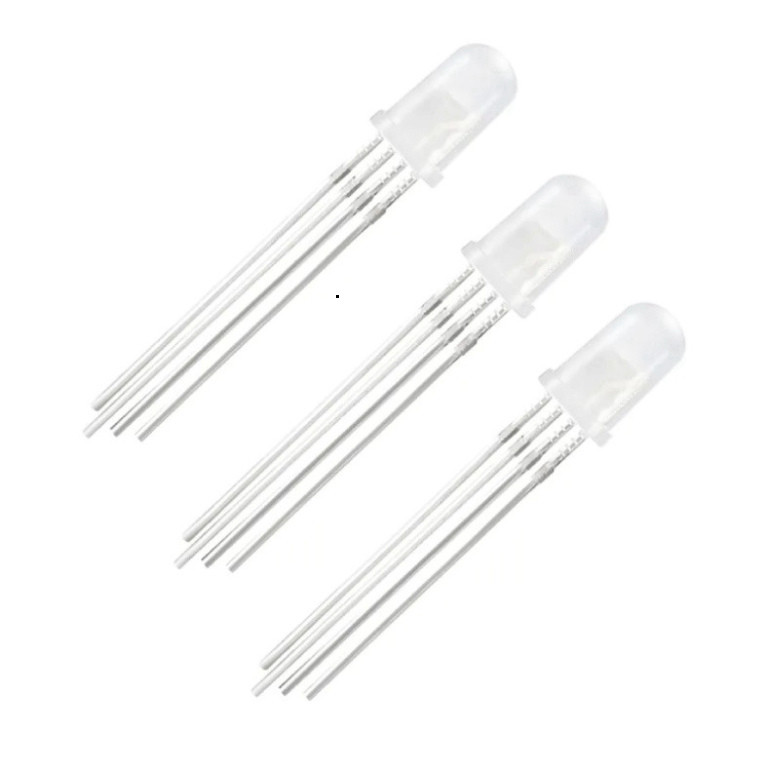 [Giá bán sỉ] (50 cái) LED RGB 5mm đục âm chung / dương chung