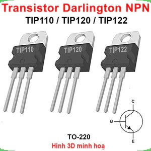 Transistor Darlington NPN TIP110 / TIP120 / TIP122 5A chân cắm TO-220