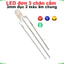 LED đơn 3 chân cắm 3mm đục 2 màu âm chung