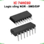 IC Logic cổng NOR 2 ngõ vào 74HC02 chân cắm / chân dán
