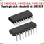IC Thanh ghi 8 Bit 74HC595, 74HC164, 74HC165 chân cắm / chân dán