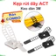 Kẹp rút giữ dây ACT trắng/đen có keo dán 3M 1600T