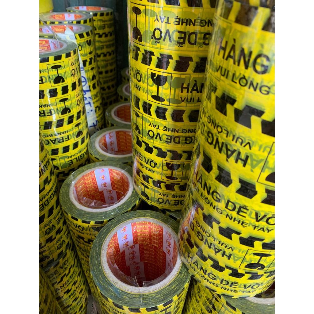 [Hỏa Tốc HCM] Bộ 6 Cuộn Băng Keo Siêu Bền, Chuyên Dùng Để Đóng Gói Hàng Dễ Vỡ