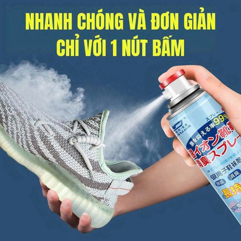 [Hỏa Tốc HCM] “Chai Xịt Khử Mùi & Kháng Khuẩn Giày Dép, Nón Bảo Hiểm 260ml - Chất Lượng Tốt!”