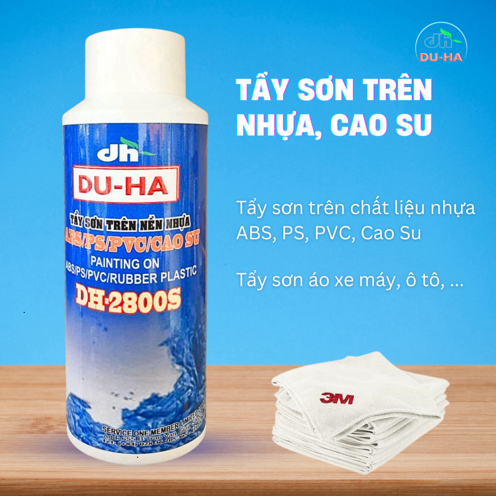 [Hỏa Tốc HCM] Dung Dịch Tẩy Sơn Chuyên Dụng Cho Nhựa ABS, PS, PVC, Cao Su Chai 1 Lít DUHA