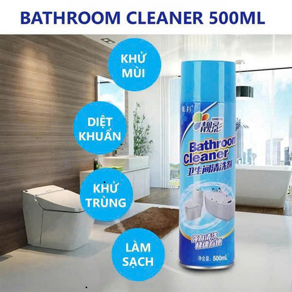 [Hỏa Tốc HCM] Chai Xịt Bọt Tuyết Vệ Sinh Phòng Tắm 500ml - Chất Lượng Tốt