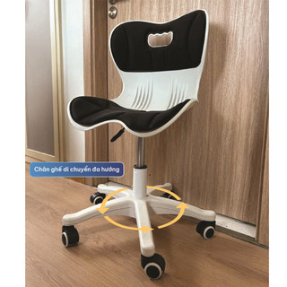 Ghế chỉnh dáng ngồi Zent chân xoay 360 độ, ghế công thái học chống gù lưng bản nâng cấp