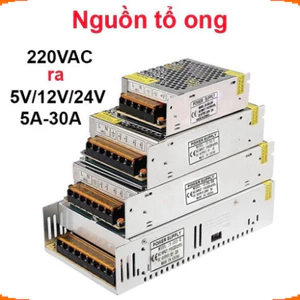 Nguồn xung tổ ong 5V/12V/24V (2A - 60A), Nguồn chuyển đổi 220V ra điện áp DC