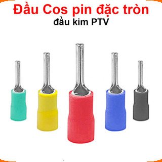 [Ưu đãi] (50 cái) Đầu Cos pin đặc tròn, đầu kim PTV