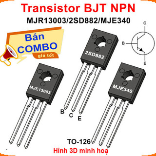 [Ưu đãi] (20 cái) Transistor BJT NPN MJR13003 / 2SD882 / MJE340 chân cắm TO-126