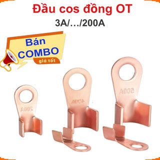 [Ưu đãi] Đầu Cos đồng OT, cos bấm bình acquy, đầu nối dây điện bằng đồng chất lượng cao
