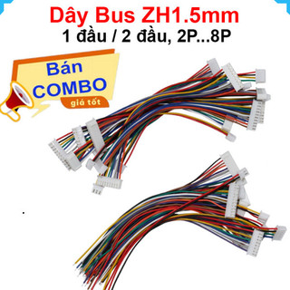 [Bán sỉ combo] (20 cái) Dây Bus ZH1.5mm 1 dầu cái, 2 đầu cái