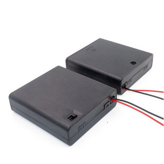 [Bán sỉ combo] Đế pin tiểu, pin AA đầu ra dây nối tiếp, đế pin có nắp có kèm công tắc
