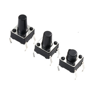 [Bán sỉ combo] (20 cái) Nút nhấn 6x6mm 4 chân cắm DIP cao 4.3 - 15mm