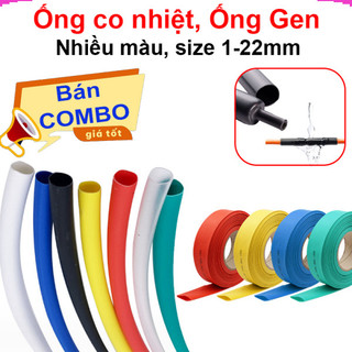 [Giá sỉ theo combo] Ống co nhiệt, ống gen cách điện, ống bọc dây điện 1-10mm