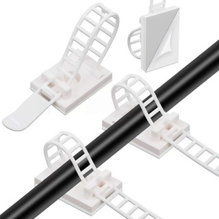 [Giá sỉ theo combo] (20 cái) Kẹp rút giữ dây ACT trắng/đen có keo dán 3M 1600T