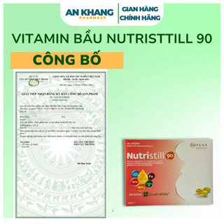 Vitamin Bầu Nutristill 90 - Bổ Sung DHA, EPA & Vitamin Cho Phụ Nữ Mang Thai & Cho Con Bú | HỘP 15 VIÊN