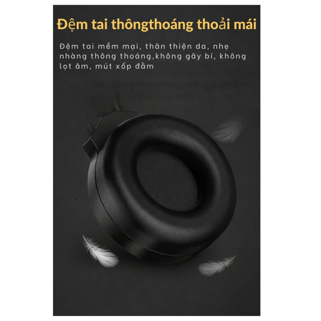 Tai nghe chụp tai máy tính GAMING 7.1 có đèn LED, có mic đàm thoại, headphone chơi game laptop, PC